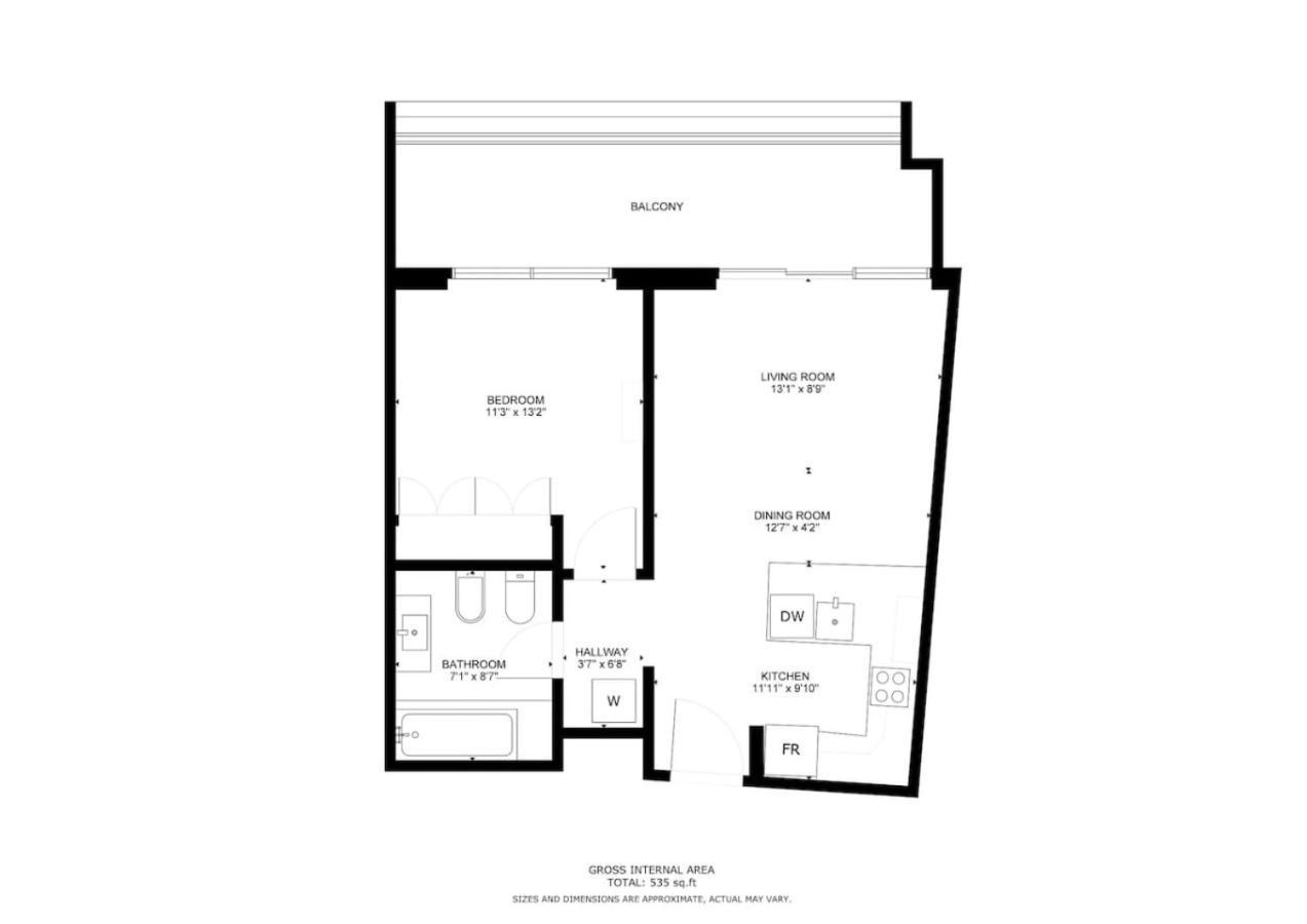Appartement Damac Waves - Lovely One Bedroom Dubai